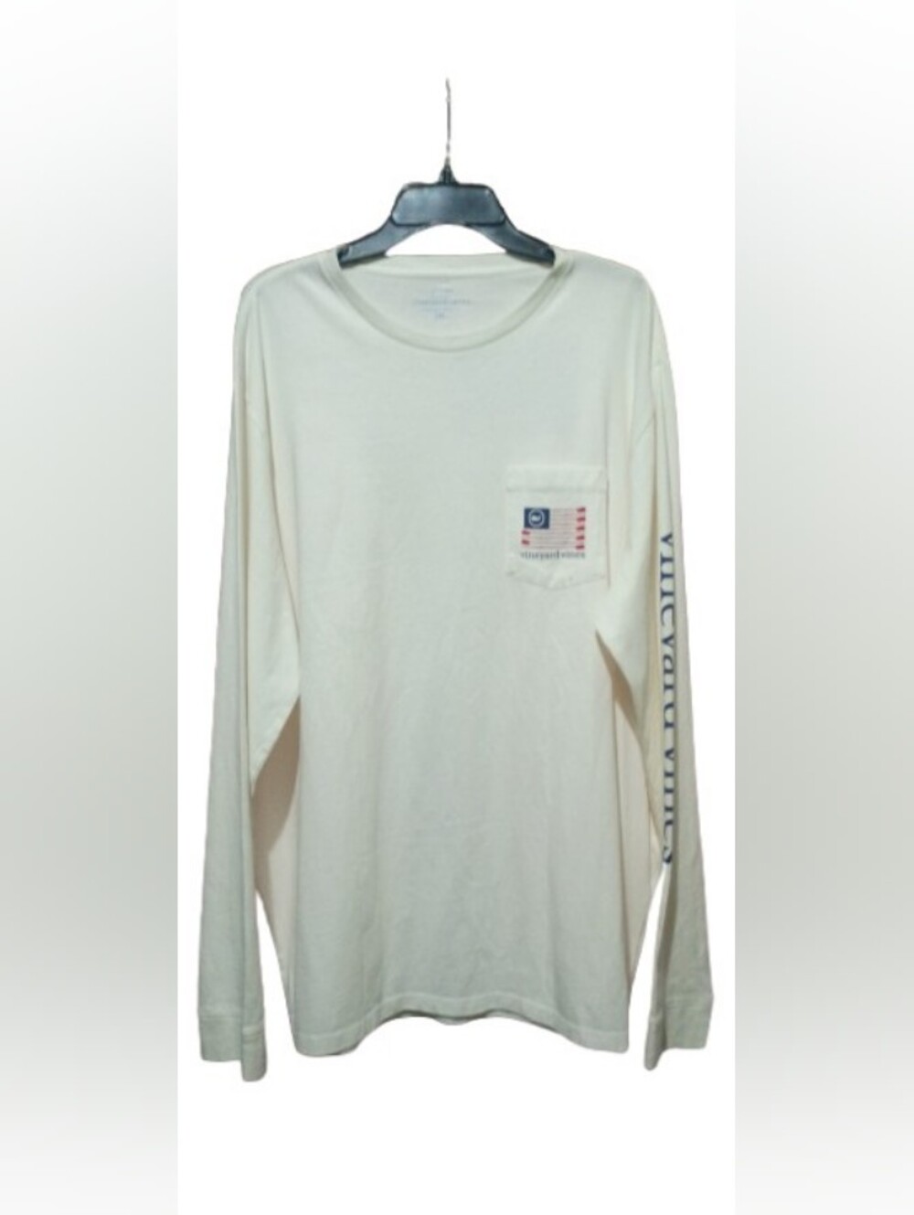 Vineyard Vines Men's Long‑Sleeve Flag Oars Tee